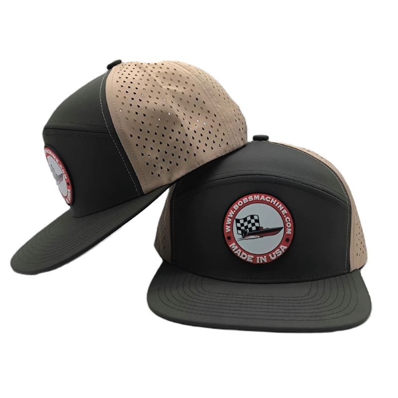 snapback caps with rubber patch